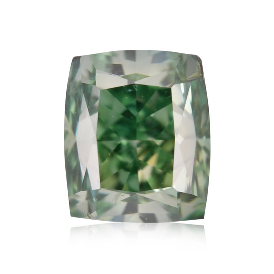 Diamante Cuscino GIA SI2 Fancy Vivid Giallastro-Verde 0.71 Carati
