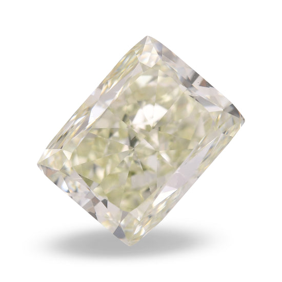 Diamante a cuscino, 3,07 carati, Giallo verdastro Fantasia, VS2, GIA