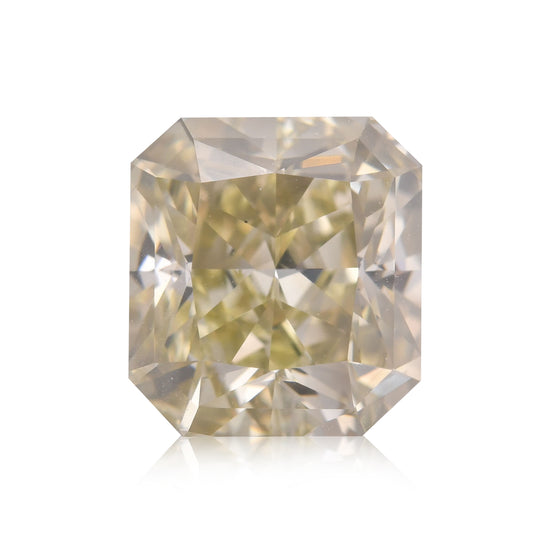 Diamante radiante 3.52 carati Fancy Grayish Yellowish Green SI1 GIA