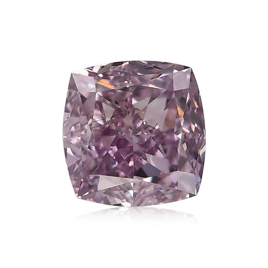 0.56 Carat Fancy Intense Purple Pink Cushion Diamond VS2 GIA