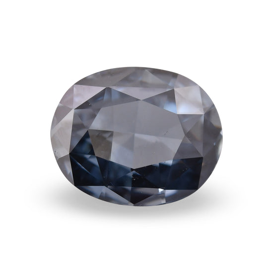 0.71 Carat Fancy Deep Blue Oval Diamond SI1 GIA