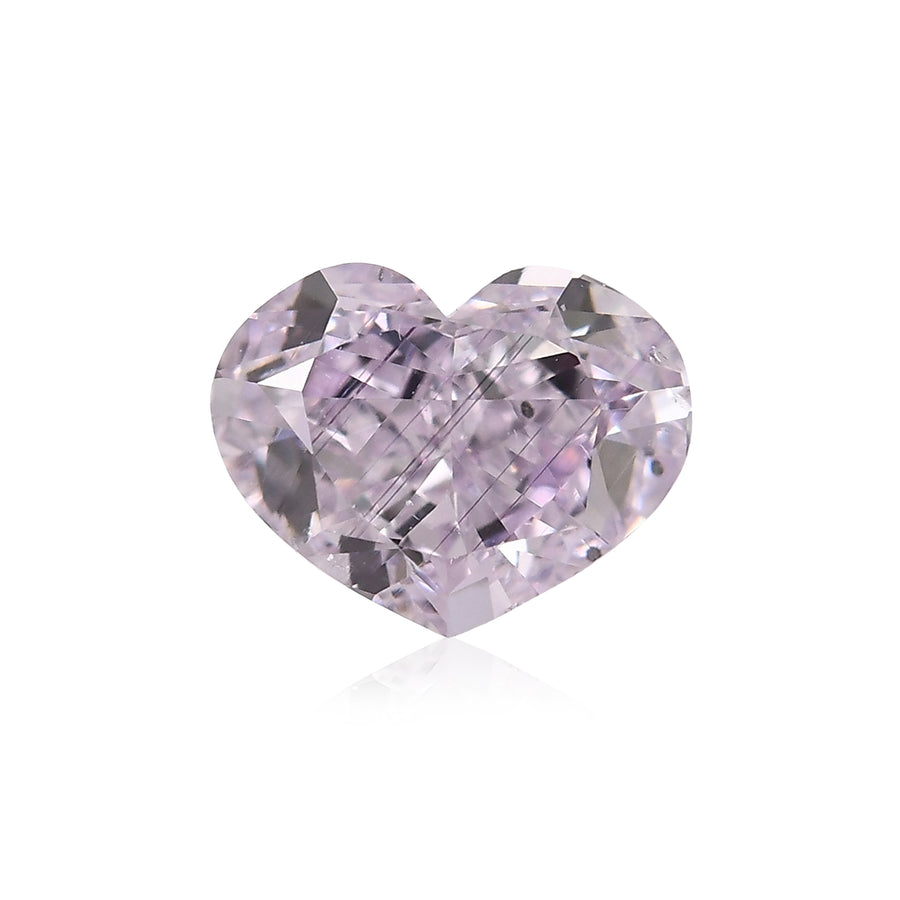 1.02 Carat Fancy Pink Purple HEART Diamond SI2 GIA