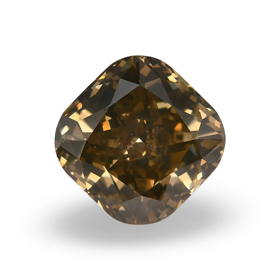 Diamante a cuscino Fancy Dark Yellowish Brown, 2,53 carati, SI2, GIA