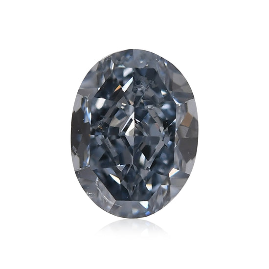 0,41 Karat Fancy Intense Blue Oval Diamant SI1 GIA