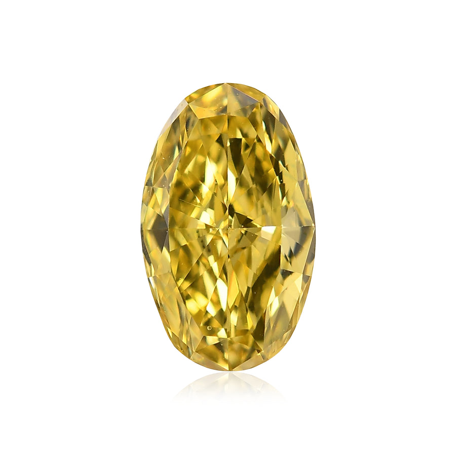 Diamante Ovale Giallo Fancy Vivace 0,72 Carati VVS1 GIA