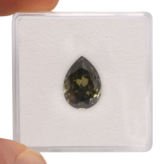 2.73 Carat Chameleon Pear Diamond SI2 GIA