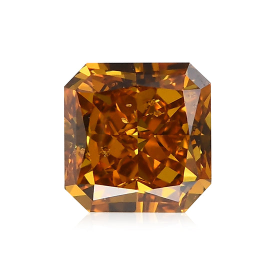 Diamante Radiant Fancy Deep Brownish Yellowish Orange I1 GIA da 0,54 carati