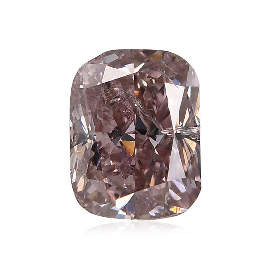 0.61 Carat Fancy Brownish Pink Cushion Diamond (I1) GIA