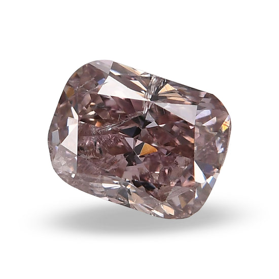 0.61 Carat Fancy Brownish Pink Cushion Diamond (I1) GIA
