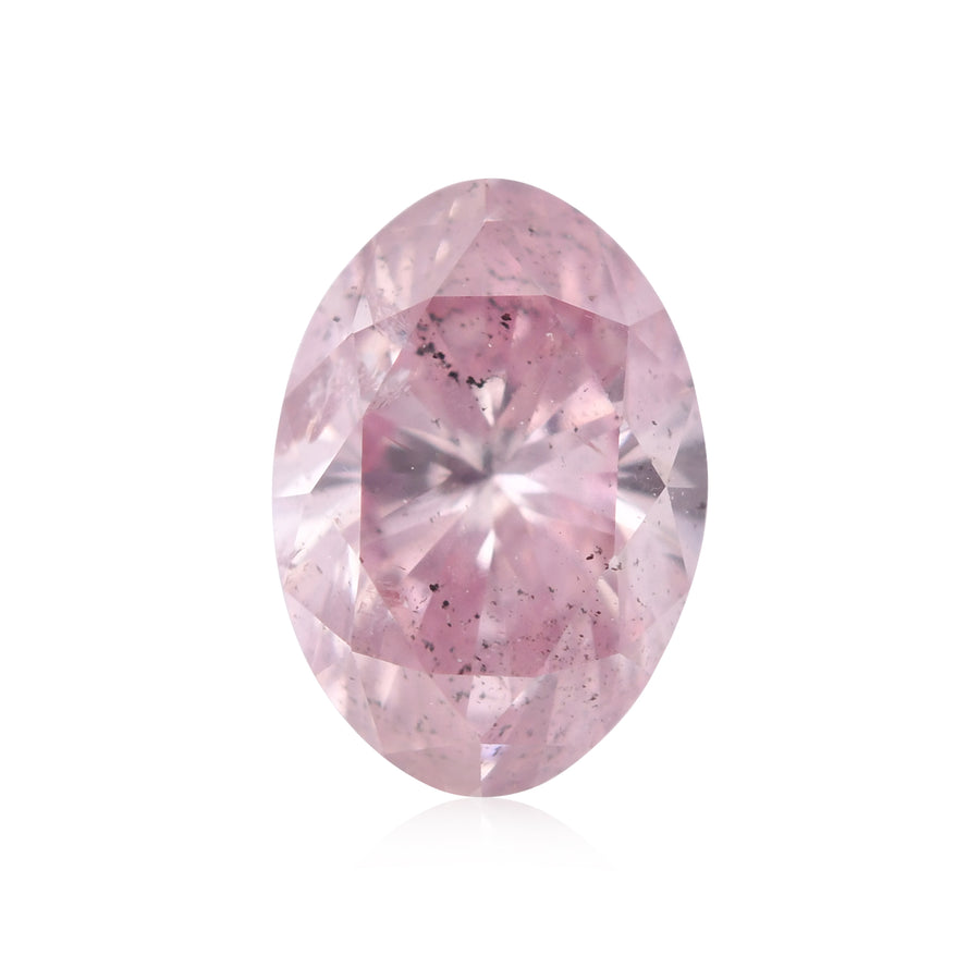 0,29 Karat Fancy Purplish Pink Oval-Diamant (I1) GIA