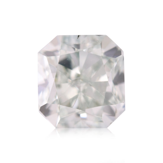 0.39 Karat Fancy Green Radiant Diamant SI1 GIA
