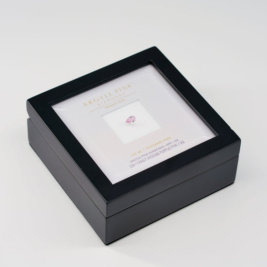 0.75 Carat Fancy Intense Purple Pink Pear Argyle Diamond SI2 GIA