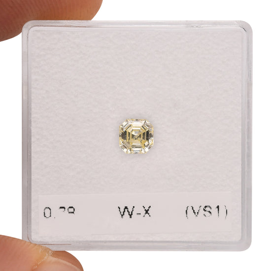 0.38 Carat W-X Asscher Diamond (VS1)