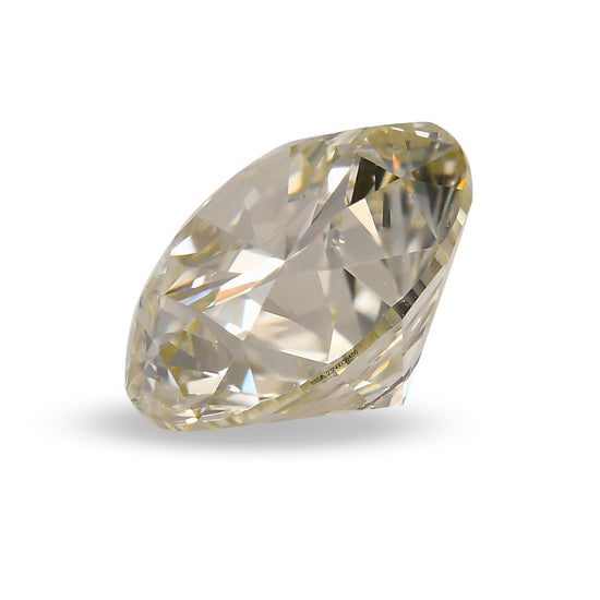 2.03 Carat Very Light Green Yellow Round Brilliant Diamond SI2 GIA