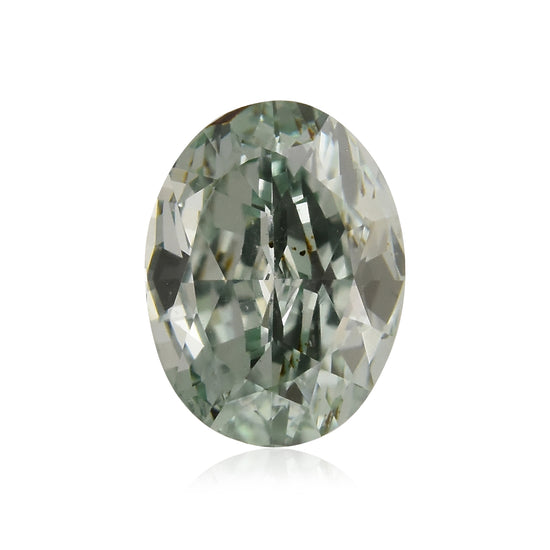Diamante ovale verde intenso fantasia da 0,34 carati VS2 GIA