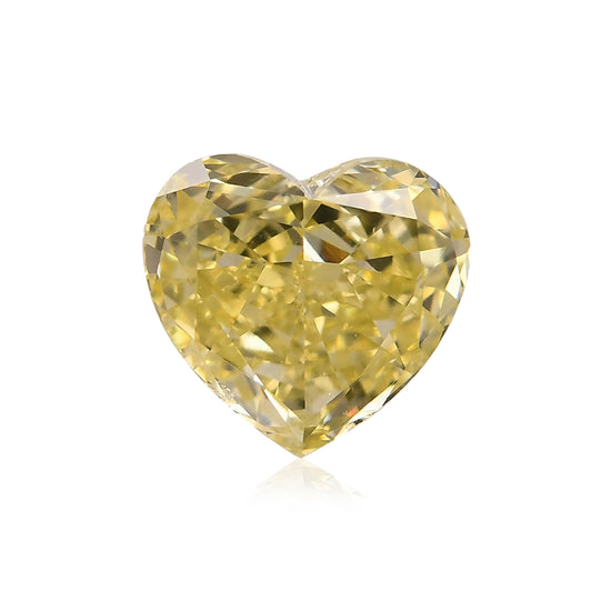Diamante a cuore Fancy Yellow da 0,75 carati SI1 GIA