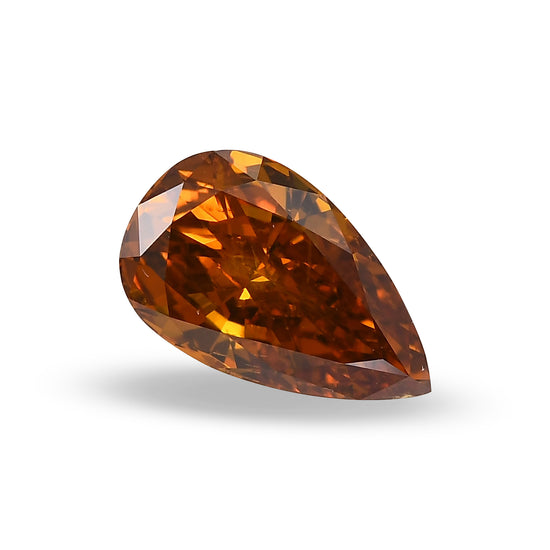 1,05 Karat Fancy Deep Yellowish Orange Pear Diamant I1 GIA