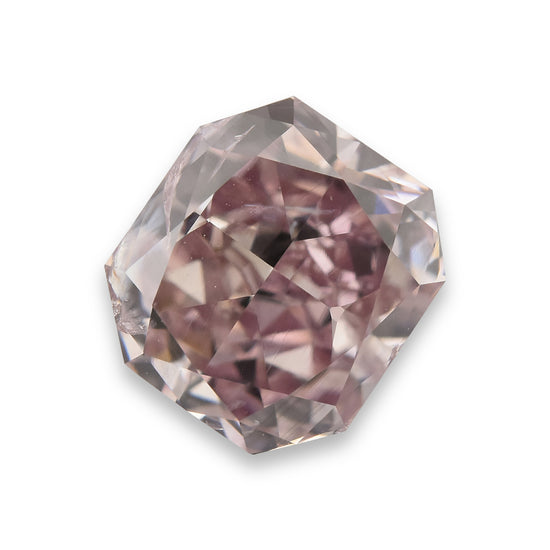 0.87 Carat Fancy Brownish Pink Radiant Diamond (I1) GIA