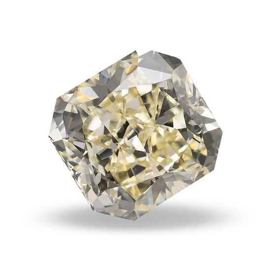 3.71 Carat Fancy Green Yellow Radiant Diamond SI1 GIA