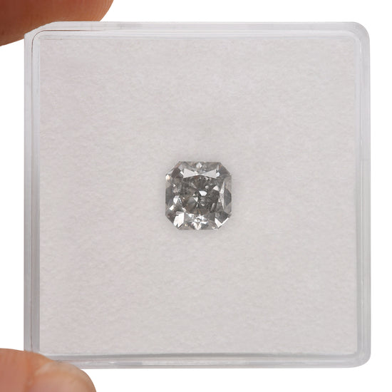 1.01 Carat Fancy Light Gray Radiant Diamond (I1) GIA