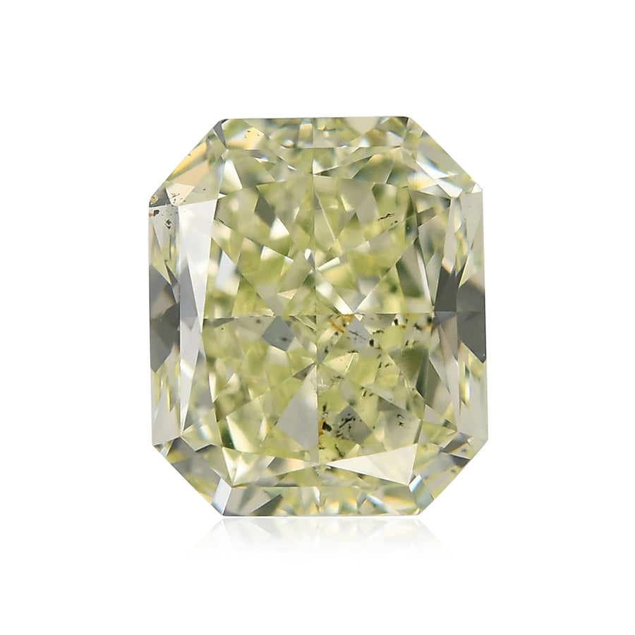 Diamante Radiant GIA SI1 Fancy Light Giallo Verde 1,83 carati