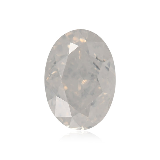 1.00 Carat Fancy White Oval Diamond  GIA