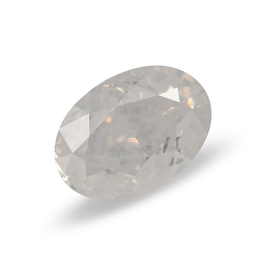 1.00 Carat Fancy White Oval Diamond  GIA