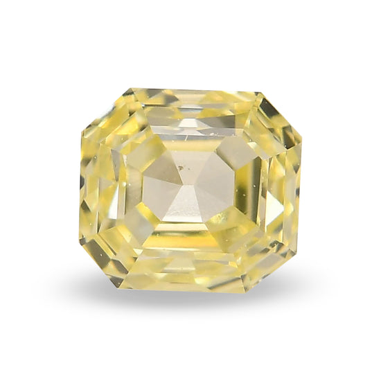 0.27 Carat Fancy Yellow Asscher Diamond (VS2)