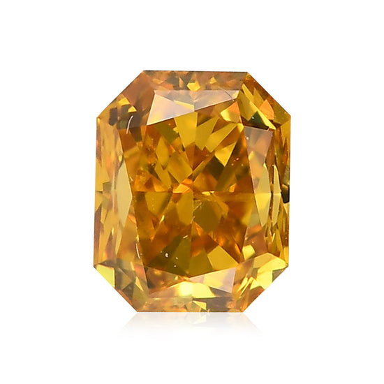 Diamante Fancy Brownish Yellowish Orange a taglio Radiant da 0,34 carati (VS1)