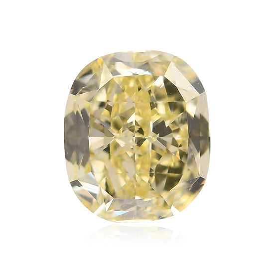 1.25 Carat Fancy Light Yellow Cushion Diamond VVS1 GIA