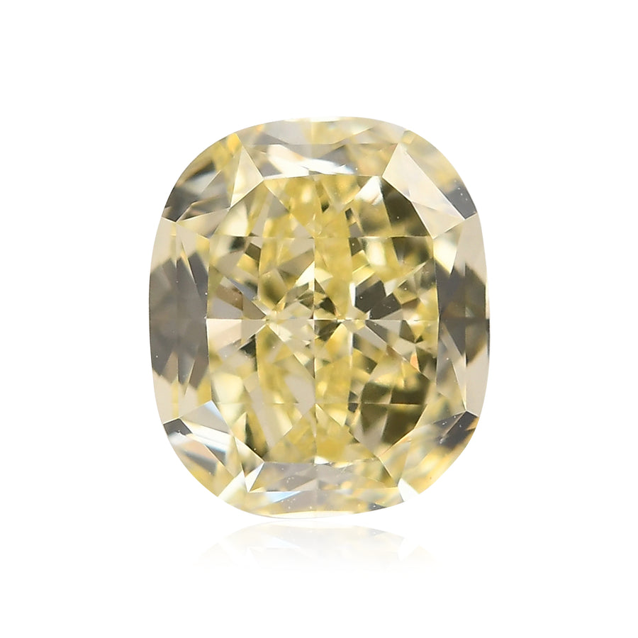 1,25 Karat Fancy Light Yellow Cushion Diamant VVS1 GIA