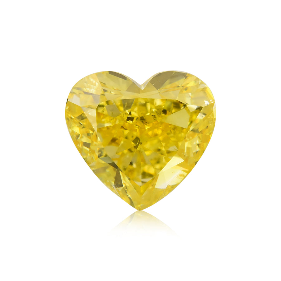 1,06 Karat Fancy Vivid Yellow HERZ Diamant SI2 GIA