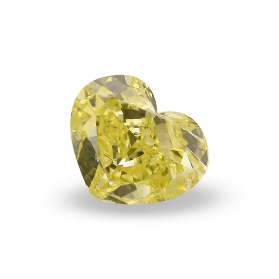1.35 Carat Fancy Yellow HEART Diamond VVS1 GIA