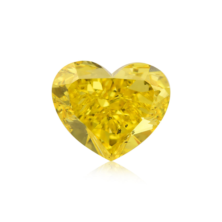 Diamante a CUORE GIA 2.05 carati Fancy Vivid Yellow SI2