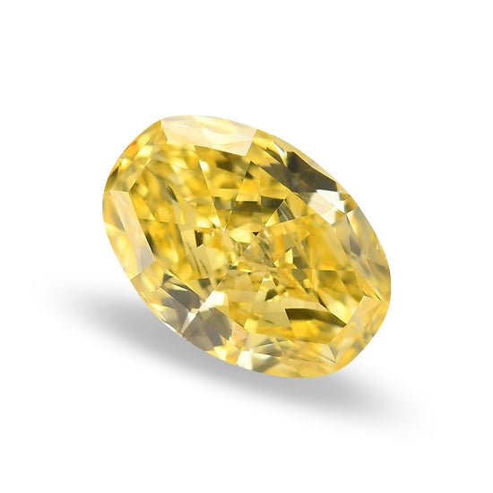 1.20 Carat Fancy Vivid Yellow Oval Diamond SI2 GIA