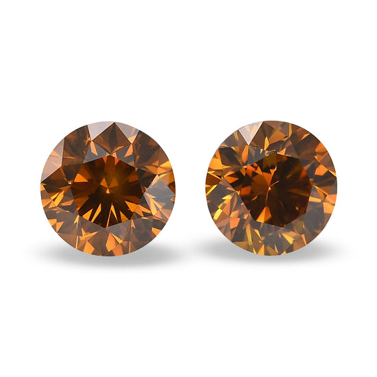 Diamanti rotondi, 2,48 carati, Fancy Deep Yellowish Orange, purezza SI2, certificazione GIA