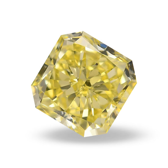 0.92 Carat Fancy Yellow Radiant Diamond SI1 GIA