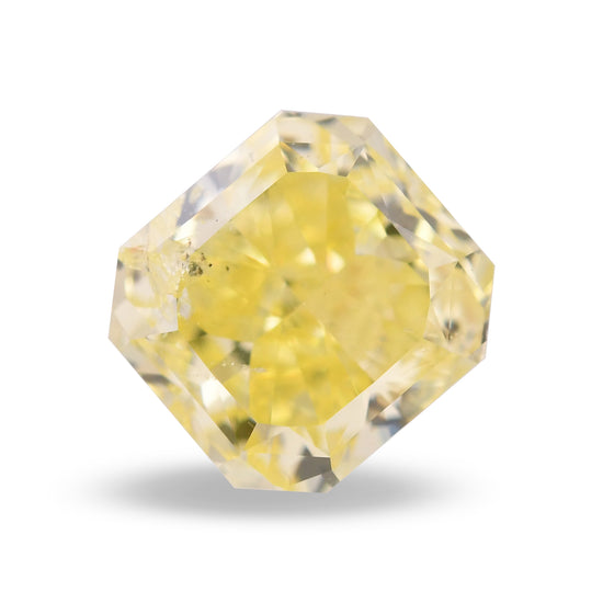 0.94 Carat Fancy Intense Yellow Radiant Diamond (I1) GIA