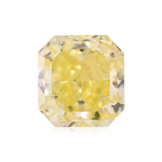 0.94 Carat Fancy Intense Yellow Radiant Diamond (I1) GIA