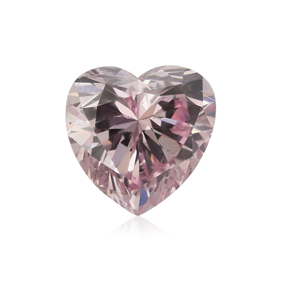 Diamante a CUORE Fancy Purplish Pink da 0,20 carati SI1 GIA