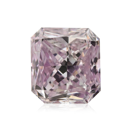 0.39 Carat Fancy Purplish Pink Radiant Diamond SI2 GIA