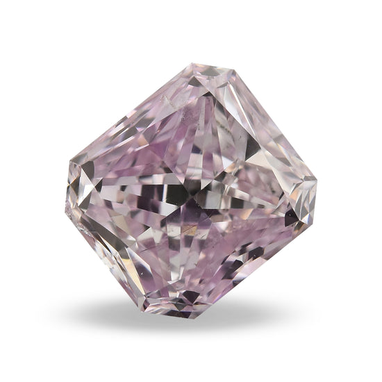 0.39 Carat Fancy Purplish Pink Radiant Diamond SI2 GIA