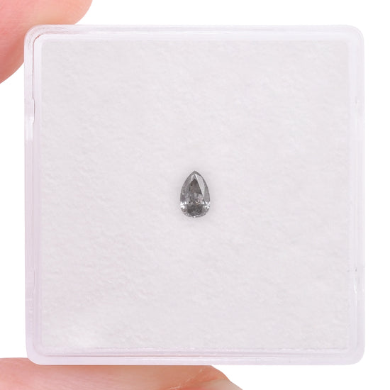0.10 Carat Fancy Gray Pear Diamond (SI2) GIA