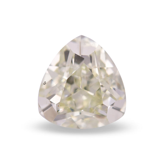 0.51 Carat Light Green Yellow Triangle Diamond SI1 GIA