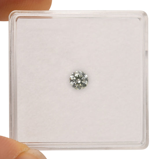 0.20 Carat Light Green Round Brilliant Diamond (VS1) GIA