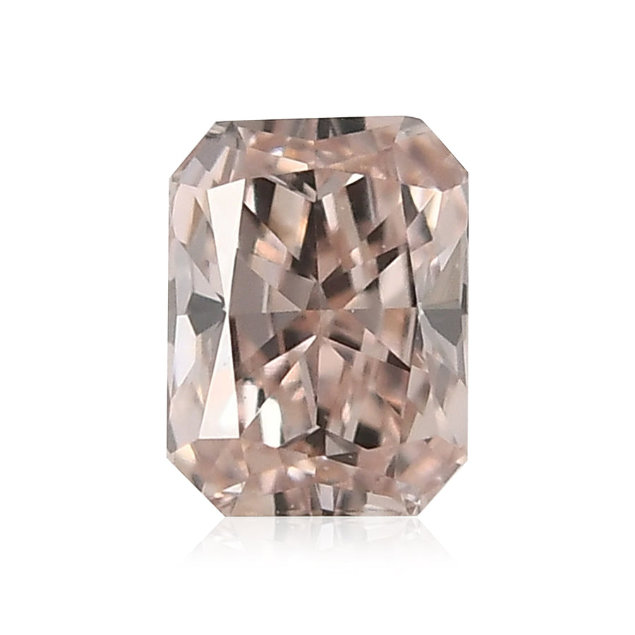 0.21 Karat Fancy Brown Pink Radiant Diamant (VS1) GIA