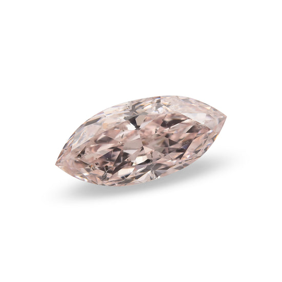 0.50 Carat Fancy Light Orangy Pink Marquise Diamond SI2 GIA