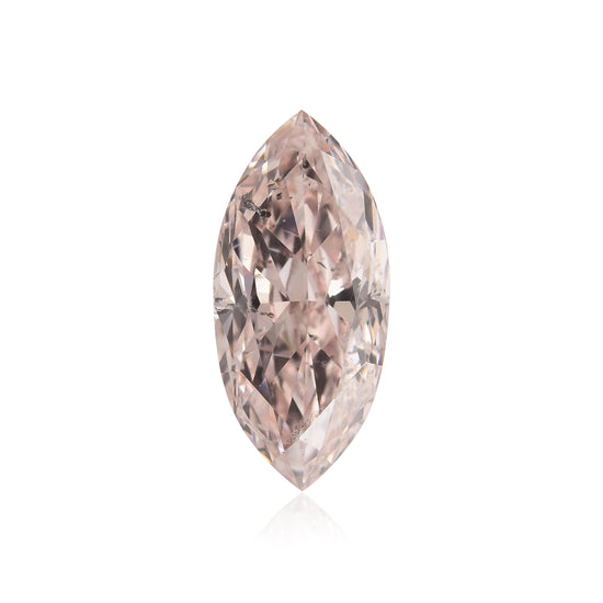 0.50 Carat Fancy Light Orangy Pink Marquise Diamond SI2 GIA