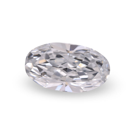3.67 Carat Fancy Light Grayish Blue Oval Diamond IF GIA