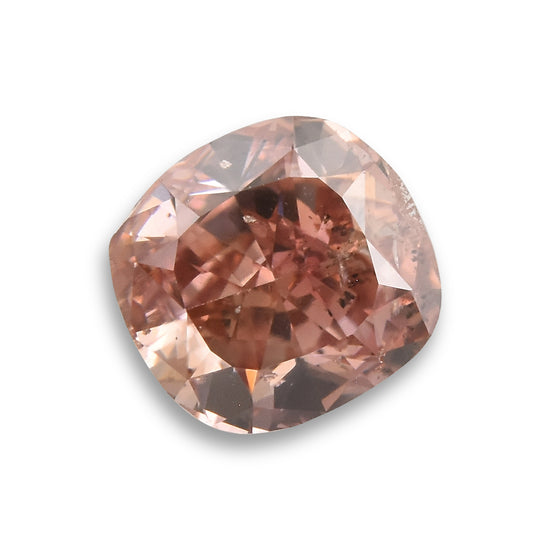 0.35 Carat Fancy Intense Pink Cushion Diamond I1 GIA